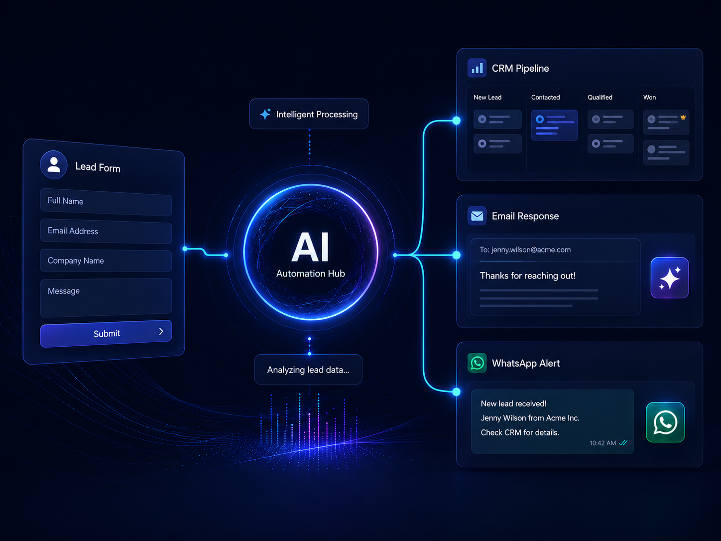 AI Automation Workflow Concept
