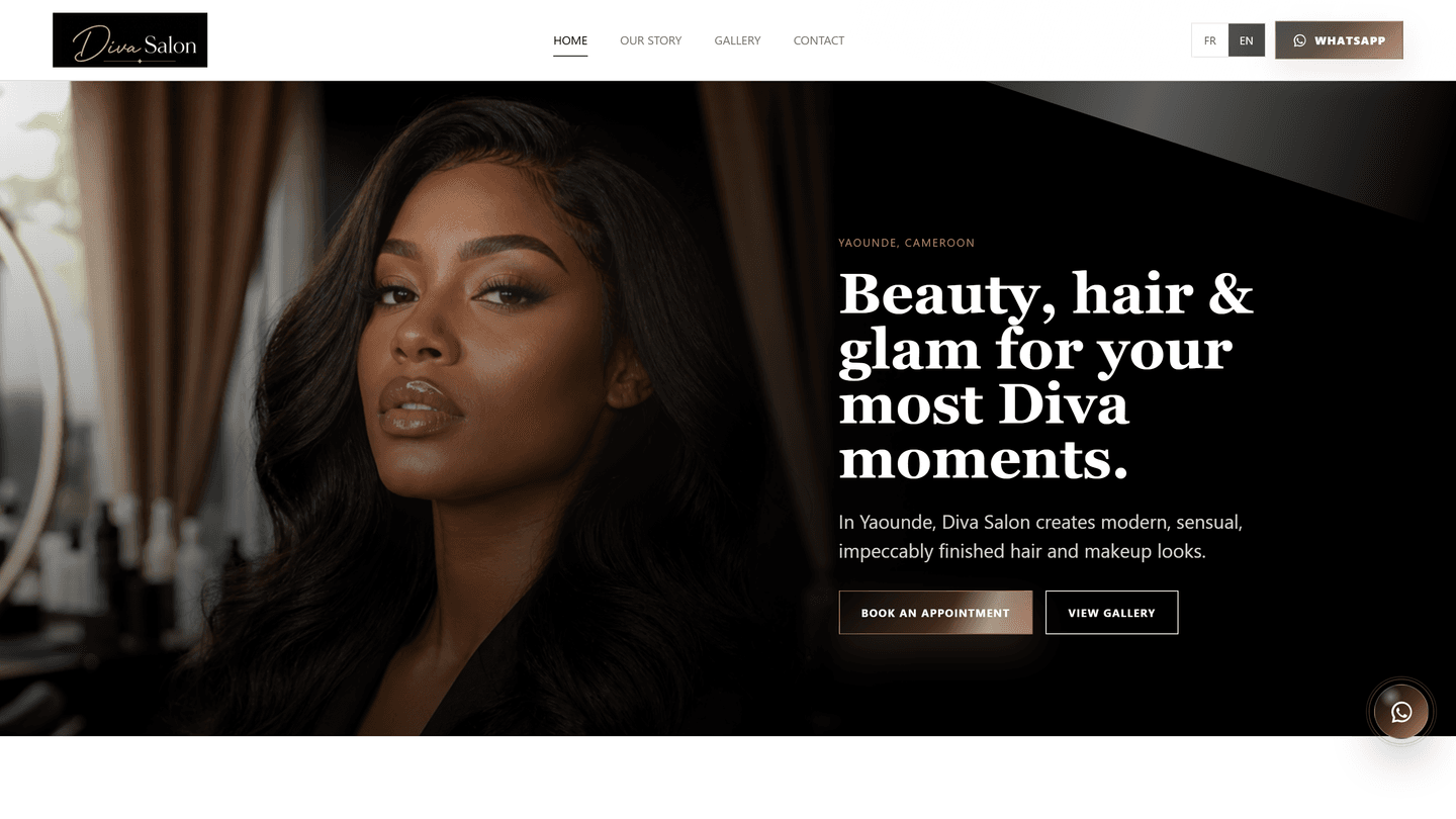 Premium Beauty Salon Website